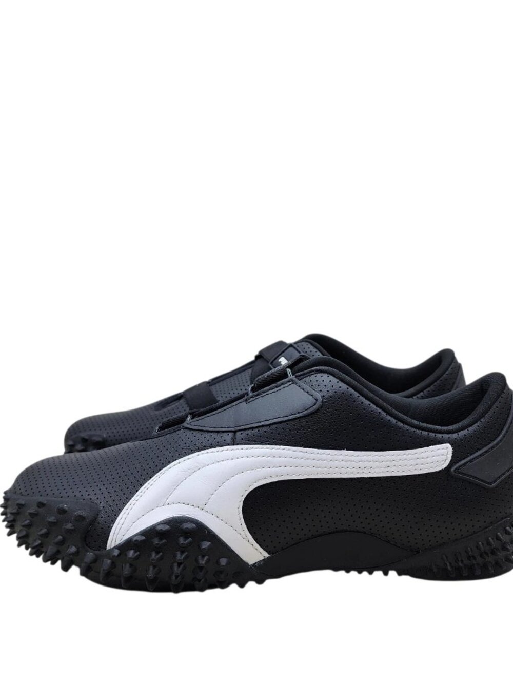 Puma Mostro Perforated Leather Black White Low Top Casual Sneakers Size 12